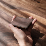 Connor Motor Oil Cardholder // Brown