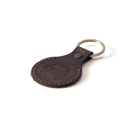 Mona Car Icon Keychain // Dark Brown