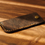 Odin Earphones Case // Dark Brown