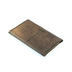 Walter Faded Passport Case // Dark Brown