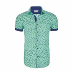 Royal Short Sleeve Casual Button Down Shirt // Mint (XL)