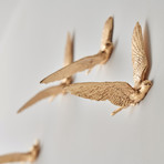 Gilded Swallow X Clock