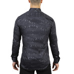 Fibonacci Matrix Dress Shirt // Black (3XL)