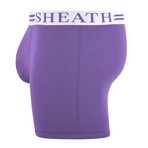 Sheath 4.0 Dual Pouch Boxer Brief // Purple (Large)