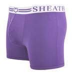 Sheath 4.0 Dual Pouch Boxer Brief // Purple (Small)