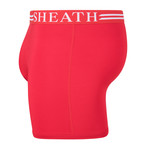 SHEATH 4.0 Men's Dual Pouch Boxer Brief // Red (Small)