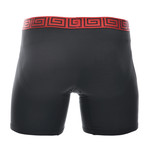 SHEATH 4.0 Men's Dual Pouch Boxer Brief // Red & Black (X Large)