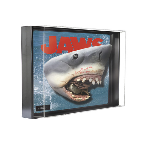 Signed + Framed Collage // Jaws Shark Head