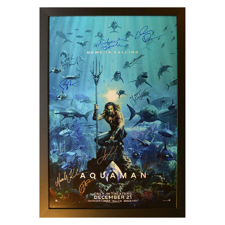 Signed + Framed Poster // Aquaman