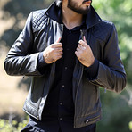 Bonanza Leather Jacket // Black (L)