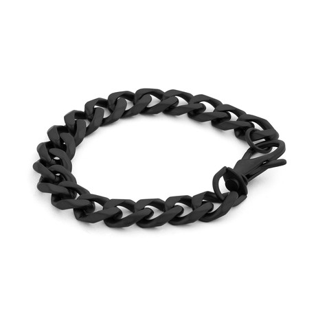 Militium Chain Link Bracelet // Matte Black (6.69"L)