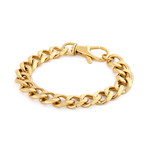Militium Chain Link Bracelet // Gold Finish (6.7")