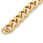 Militium Chain Link Bracelet // Gold Finish (6.7")