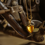 Insignia Pendant + Necklace (Antique Silver)