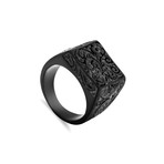 Floris Ring // Matte Black (Size 6)