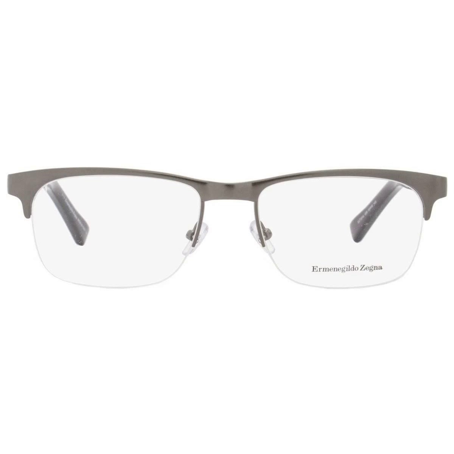 Ermenegildo Zegna // Men's EZ5014 14 Eyeglasses // Silver Brown Wood ...