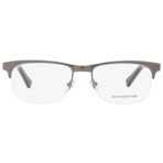 Ermenegildo Zegna // Men's EZ5014 14 Eyeglasses // Silver Brown Wood