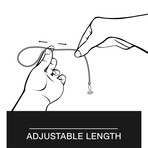 Vulpes Nylon Bracelet Double Wrapped // Matte Black (Black + Red + White)