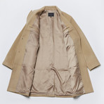 Single Breasted Coat // Camel (M)