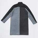 Oversized Color Block Coat // Multi (M)