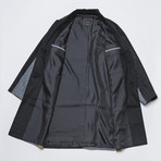 Oversized Color Block Coat // Multi (M)