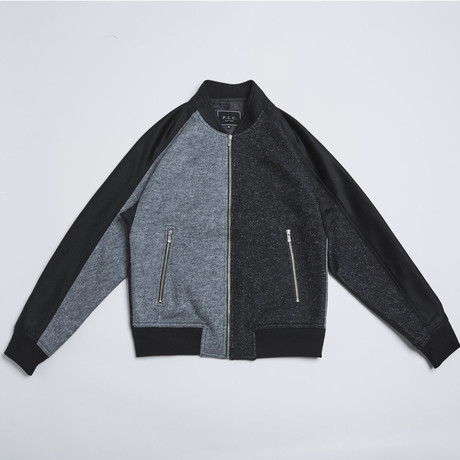 Color Black Bomber Jacket // Multi (S)