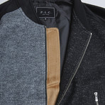 Color Black Bomber Jacket // Multi (XL)