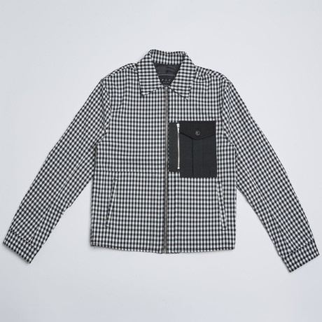Pocket Detail Check Jacket // Checkered Black (S)