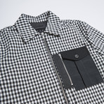 Pocket Detail Check Jacket // Checkered Black (S)