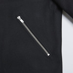 Wool Applique Zip-Up Jacket // Black (M)