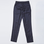 Side Detail Wool Trouser // Navy (XL)