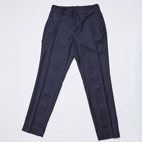 Side Detail Wool Trouser // Navy (S)