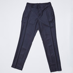 Side Detail Wool Trouser // Navy (XL)