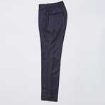 Side Detail Wool Trouser // Navy (XL)