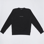 Black Logo Back Print Sweatshirt // Black (XL)