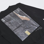 Black Logo Back Print Sweatshirt // Black (XL)