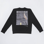 Black Logo Back Print Sweatshirt // Black (XL)
