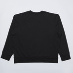 Face Embroidery Sweatshirt // Black (S)