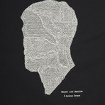 Face Embroidery Sweatshirt // Black (S)