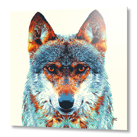 Wolf // Aluminum (16"W x 16"H x 0.1"D)