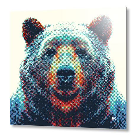 Bear // Aluminum (16"W x 16"H x 0.1"D)