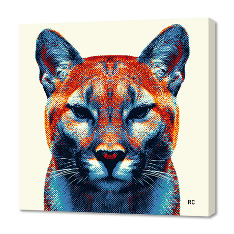 Puma // Canvas (16"W x 16"H x 1.5"D)