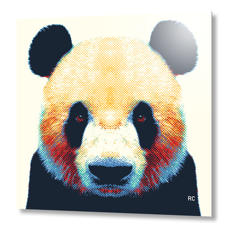 Panda // Aluminum (16"W x 16"H x 0.1"D)