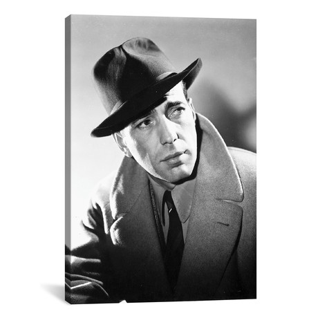 Humphrey Bogart Wearing A Fedora // Movie Star News (18"W x 26"H x 0.75"D)