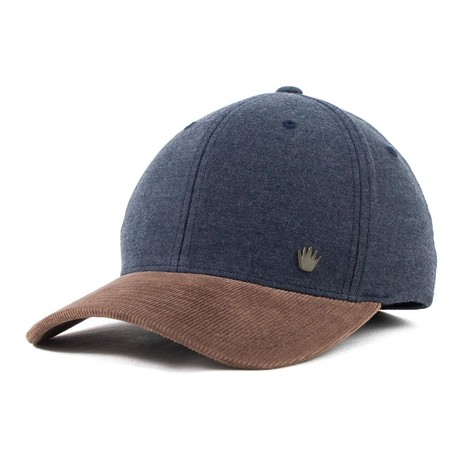 Wade Flexfit // Navy + Brown (S/M // 21.25-22.75 inches)
