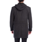Venice Overcoat // Patterned Anthracite (2X-Large)