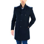 Madrid Overcoat // Dark Blue (Small)