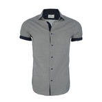 Wyatt Short-Sleeve Button-Up Shirt // White (L)