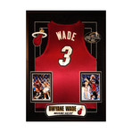 Signed + Framed Jersey // Dwayne Wade