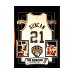 Signed + Framed Jersey // Tim Duncan